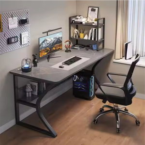 Mesa de Juego Multifuncional y Duradera en Forma de K, de Madera Negra, para Oficina en Casa y Configuración de Juegos - Product Image 5