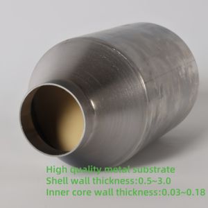 محول حفاز عالي التدفق من الفولاذ المقاوم للصدأ لنظام العادم - Product Image 3