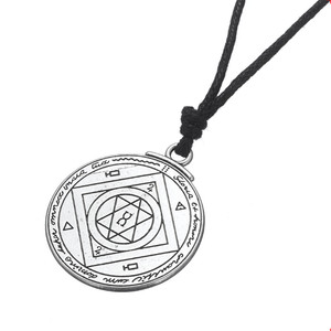 Collier en acier inoxydable, pendentif en plaqué argent Antique avec <span class=keywords><strong>sceau</strong></span> du <span class=keywords><strong>roi</strong></span> thermos, bijou à la mode - Product Image 2