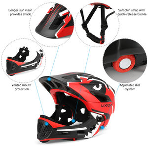 Lixada enfants casque intégral détachable enfants casque de sécurité sportif <span class=keywords><strong>pour</strong></span> vélo skateboard patinage à roulettes - Product Image 2
