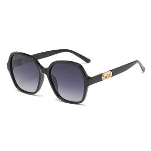 Gafas de Sol para Mujer Dl D7482, Lentes TAC UV400 Antideslumbrantes, Montura Grande, Gafas de Moda para Exteriores, Montura Dorada - Product Image 3