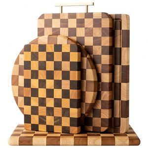 Nouvelle planche à découper en bois, compatible lave-vaisselle, écologique, résistante aux couteaux, plateau de service pour viande, fromage, fruits, légumes - Product Image 4