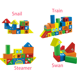 Mật độ cao an toàn mềm lắp ráp <span class=keywords><strong>EVA</strong></span> bọt khối xây dựng đồ chơi sáng tạo bé trong nhà đồ chơi giáo dục đặt cho trẻ em 92 cái - Product Image 4