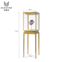 Vitrine à bijoux MASTER professionnelle, anti-poussière, antivol, étanche, 45*45*172cm, taille personnalisée, vitrine d'exposition en verre
