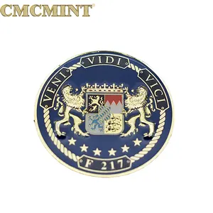 ダブルプレート真鍮チャレンジコイン付きカスタム3Dロゴ