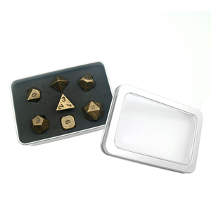 Juego de Dados Profesionales de Cristal Poliédrico Borgoña Hechos a Mano, D6 D20, para Juegos de Mesa D&D - Product Image 6