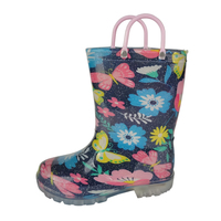 Bottes de pluie antidérapantes souples et lumineuses en PVC pour l'extérieur, légères et imperméables, avec doublure en polyester, unisexe