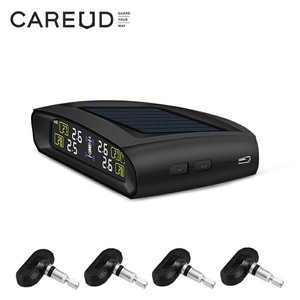 Monitor Solar Tpms para coche, sensor interno de presión de neumáticos, sistema de seguridad automático, advertencia de temperatura - Product Image 2