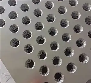304 316 Stainless Steel Perforated Sheet Metal With Round Holes Aperture Galvanized Cut And Punched