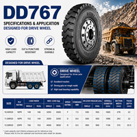 Neumático Radial DD767 TBR para Minería, Sin Cámara, para Camiones y Autobuses Todoterreno, Resistente a Cortes, Alta Carga, Nuevo, 7.50R16LT 8.25R16LT 9.00R20