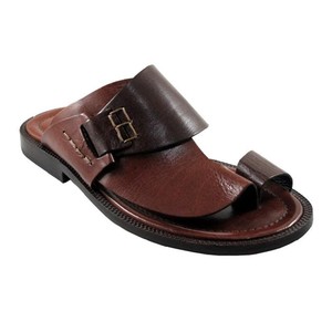 Sandales et pantoufles pour hommes en <span class=keywords><strong>cuir</strong></span> Pu moderne et minimaliste européen classique italien avec boucle et bout coulissant pour hommes Italie - Product Image 1