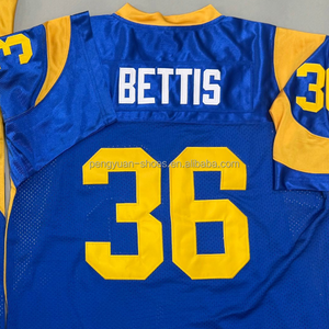 Versand bereit Isaac Bruce Blue Throw back Beste Qualität Genähtes American Football Trikot - Product Image 5