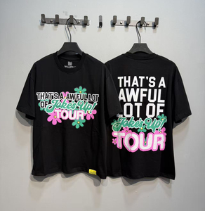 En stock: Camisetas Oversize para Hombre con Estampado Escaneable, Estilo Americano Minimalista, Moderno, Holgado e Informal, con la frase 'THAT'S A AWFUL LOT OF COUPH SYRUP' - Product Image 5