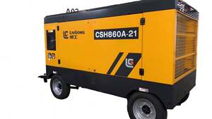 Compresor de Aire Portátil y Eficiente CSH860A-21 de Venta Caliente, Similar a Icon, para Perforación de Pozos de Agua, con 4 Ruedas - Product Image 5