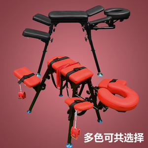 Chaise rouge sexy pour couples, position d'amour, chambre à coucher, multifonctionnelle, menottes BDSM, produit pour adultes, vague de passion - Product Image 1