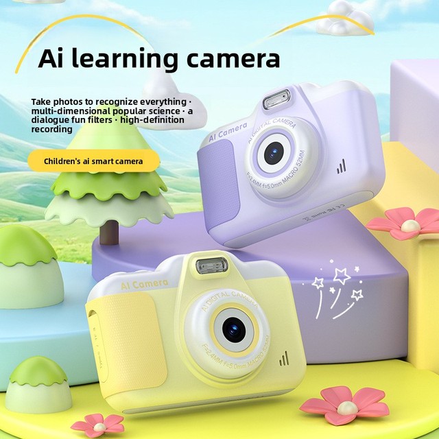 Children Digital Camera Toy Built-in Printer AI Filter Video Photo Camera Birthday Gift for Kids Baby Toddler Home Outdoor