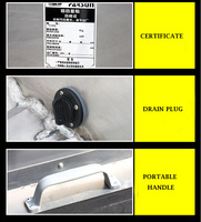 Meilleure vente directe d'usine bateau de pêche en aluminium de 16 pieds à fond plat de meilleure qualité avec banquettes à vendre