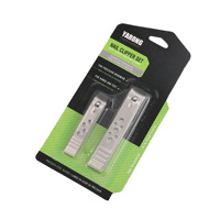 Kit de coupe-ongles en acier inoxydable, personnalisé, 2 pièces, vente en gros