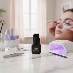 Korean Made Black UV Sensitivity <b>Primer</b> <b>Lash</b> Glue High Humidity Strong Hold Gel for Eyelash Makeup Removal - Product Image 3