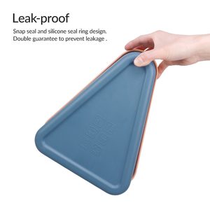 Lonchera de Silicona Reutilizable Personalizada, Libre de BPA, a Prueba de Fugas, Contenedor de Alimentos de Silicona de Grado Alimenticio para <span class=keywords><strong>Pizza</strong></span> y Sándwiches - Product Image 5