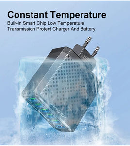 Chargeur USB 6 en 1 QC3.0 Chargeur rapide pour <span class=keywords><strong>IPHONE</strong></span> 17 S23 Xiaomi Adaptateur de charge de téléphone portable Prise EU/KR/US/UK - Product Image 2