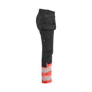 BLAKLADER - 703011499955D21 Women's hi-vis <b>trousers</b> <b>stretch</b> <b>Black</b>/Red - EAN 7330509958667 HI-VIS WORKWEAR - Product Image 5