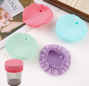 Cubierta para Bebidas de Látex Anti-Picaduras con Logotipo Personalizado en Varios Colores, Cubierta Impermeable para Vasos con Tapa de Vidrio para Fiestas, Accesorios de Bar - Product Image 1