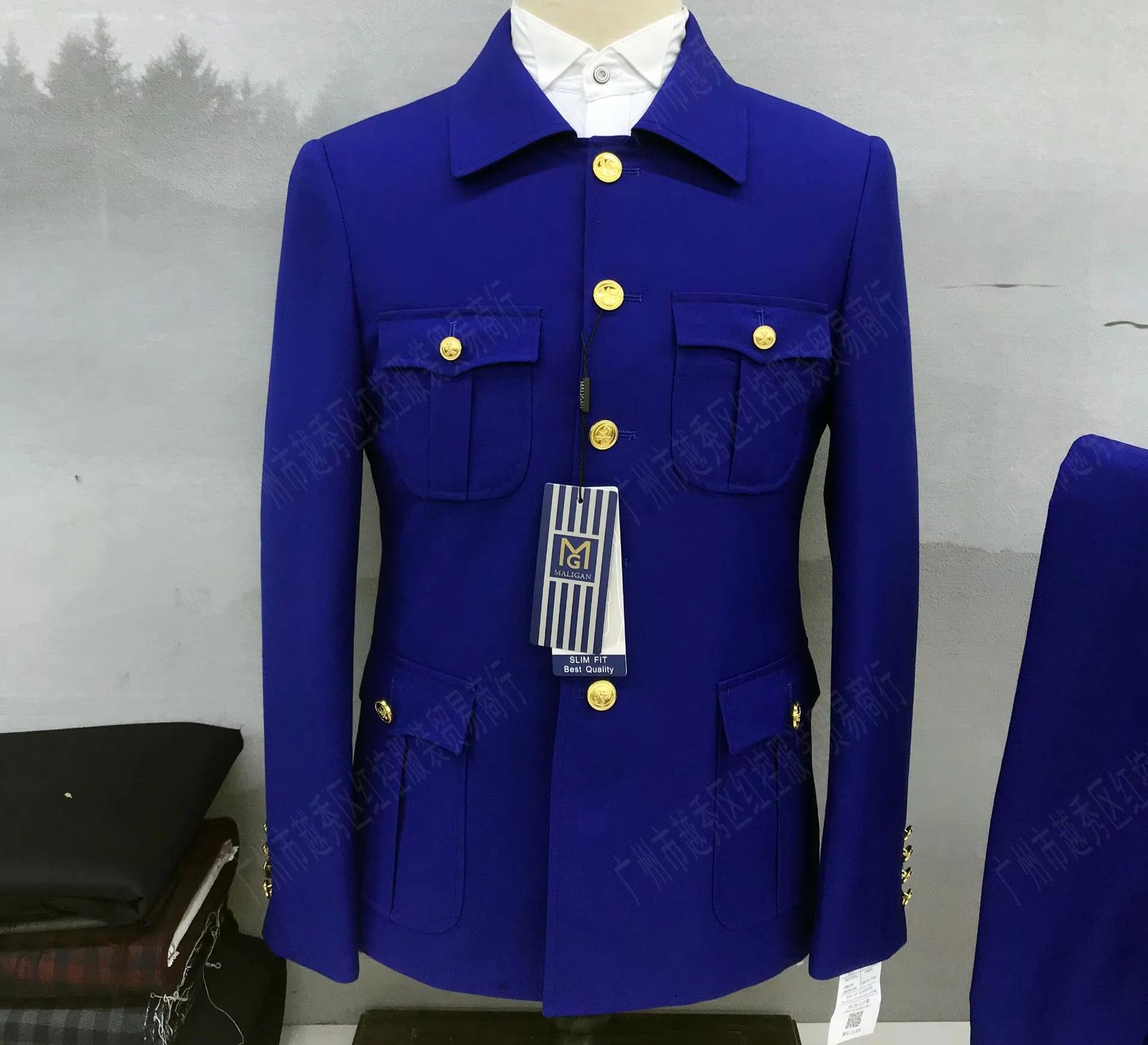 A67/rolyblue haut + pantalon bleu roi