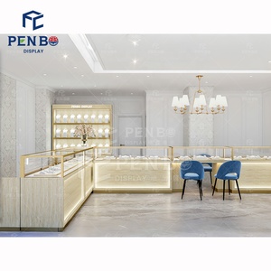 Stile Chic ha portato luce vetrina di gioielli e sedia Custom orologio negozio di gioielli bancone idee di Interior <span class=keywords><strong>Design</strong></span> negozi di gioielli - Product Image 5