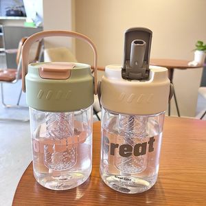 Decani Plastic Water Bottle With <b>Tea</b> <b>Infuser</b> 500Ml Portable Sports Cup For Students Back To School - Product Image 2