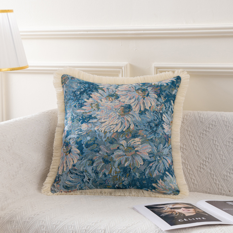 20X20 Green Handmade Boho Accent Square Throw Pillow Cover