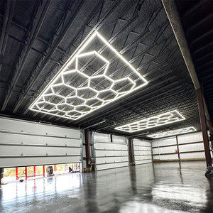 Lampe de <span class=keywords><strong>garage</strong></span> extérieure légère, lampe de <span class=keywords><strong>garage</strong></span> pour exposition automobile, lampe hexagonale pour le detailing automobile, lampe LED pour <span class=keywords><strong>garage</strong></span> - Product Image 1
