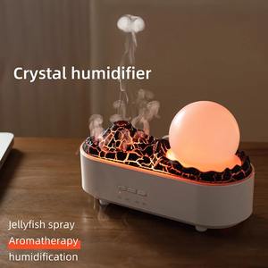 Crystal Ball Humidifier Aromatherapy <b>Light</b> <b>Timer</b> for Bedroom Home Yoga Office Flame Ultrasonic Essential Oil Diffuse - Product Image 3