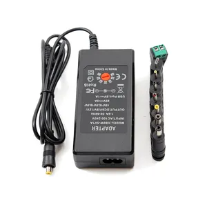 Laptop 60w universal 6v 9v 12v 15v 16.5v 18.5v 20v, multi tensão dc saída adaptador de energia, carregador para computador