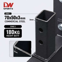 DW SPORTS Banc de musculation et rack de squat pliable en métal robuste, réglable, pour entraînement de force commercial, combo banc de musculation et rack de puissance