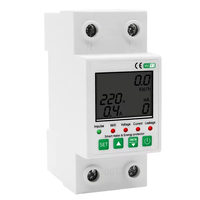 QJC Smart Life Tuya App 1P interrupteur de protection de compteur d'énergie 230V 63A Din Rail WiFi compteur numérique intelligent énergie