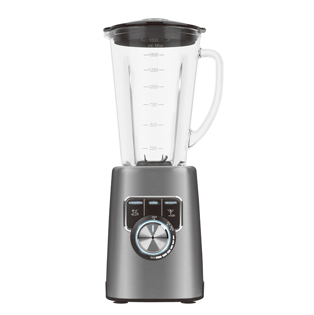 1200W CE Rohs Stainless Steel Mechanical Control 5-Speed Glass Jar Multifunctional Smoothie Blender Kitchen Appliance