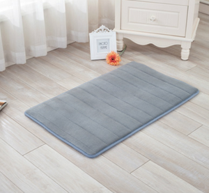 <span class=keywords><strong>Tapis</strong></span> <span class=keywords><strong>de</strong></span> <span class=keywords><strong>bain</strong></span> en mousse à mémoire <span class=keywords><strong>de</strong></span> forme matelassé <span class=keywords><strong>style</strong></span> galet FIGOO, antidérapant pour la douche - Product Image 2