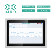 Écran de contrôle industriel tout-en-un IXHUB 10,1 pouces Linux MIMX9352, intégré, pour applications industrielles de pointe, CNC, en aluminium à large bord