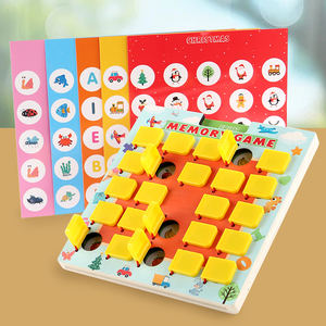 Flip to Win <span class=keywords><strong>Jeux</strong></span> <span class=keywords><strong>de</strong></span> <span class=keywords><strong>société</strong></span> en bois Essentiels pour les voyages en voiture Jouets Jeu <span class=keywords><strong>de</strong></span> mémoire pour enfants <span class=keywords><strong>de</strong></span> 4 à 8 ans - Product Image 4