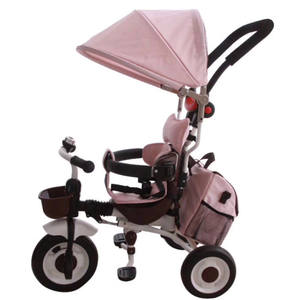 2020 недорогой детский трехколесный велосипед с крышей/Сертификация en 71, детский трехколесный велосипед, резиновые колеса/Детские Запчасти для трехколесного велосипеда - Product Image 4