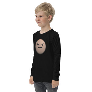 Camiseta de manga larga Angry Stickman para niños, camisa polo juvenil - Product Image 1