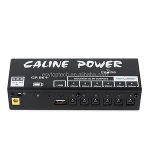 Caline Portable Effect Power Supply Electric Guitar Effect Pedal Power Supply 6 Isolated DC 9V Outputs