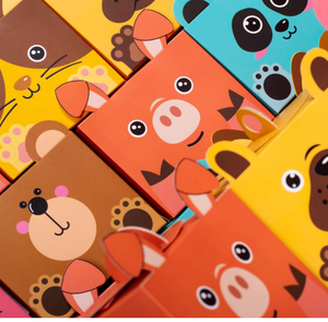 24 Cajas de Regalo de Cartón Reciclable con Temática de Jungla y Asas para Fiestas Infantiles, Safari, Zoológico, Dulces, Golosinas y Bocadillos - Product Image 5