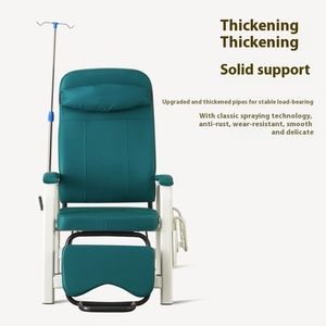Silla de infusión de diseño moderno para <span class=keywords><strong>Hospital</strong></span>, cama individual reforzada para <span class=keywords><strong>acompañante</strong></span>, Sala plegable, silla compartida para <span class=keywords><strong>acompañante</strong></span>, silla semirreclinable - Product Image 5