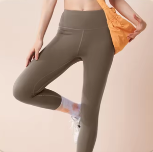 Leggings a vita alta sportivi spazzolati recentemente aggiornati per il controllo della pancia per le donne palestra Yoga allenamento glutei Lifting Leggings - Product Image 6