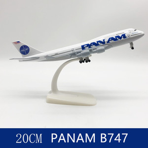 ราคาขายส่ง โมเดลเครื่องบินตกแต่ง สายการบิน PAN AM รุ่น <span class=keywords><strong>B747</strong></span> ขนาด 1:<span class=keywords><strong>200</strong></span> ยาว 20 ซม. พร้อมล้อ วัสดุคุณภาพสูง - Product Image 6