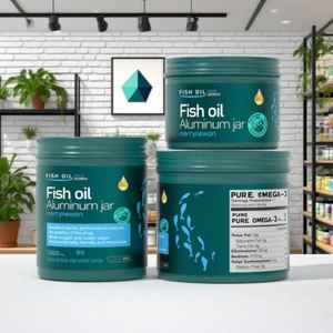 Aceite de Pescado Omega-3 Premium en Lata de Aluminio Personalizada con Adhesivo Decorativo, Nutrición Dirigida para Llevar - Product Image 1