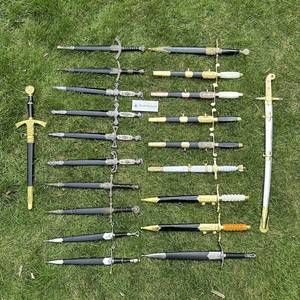 Épée décorative en métal non affûtée pour cérémonies marines, accessoires de rituels OEM, décoration de garde d'honneur pour levée du drapeau - Product Image 5