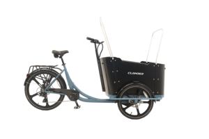 Vélo <span class=keywords><strong>cargo</strong></span> familial néerlandais à 3 roues, moteur arrière 250W, cadre en acier, batterie lithium électrique 36V 15Ah, capacité de charge 150kg, porte-bagages arrière - Product Image 5